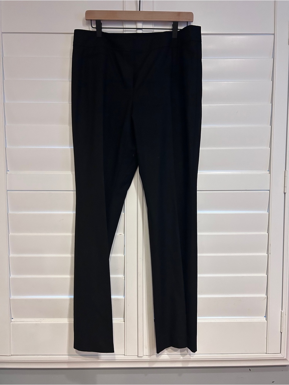 Akris Punto Straight Leg Trouser Pant Black Size 12